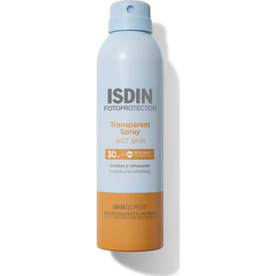 Fotoprotector ISDIN® Transparent Spray Wet Skin SPF30 250 ml