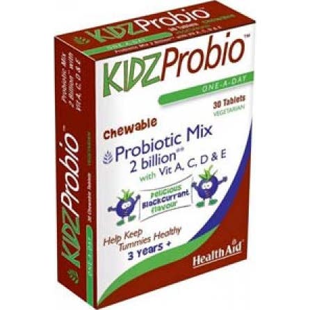 Health Aid Kidzprobio 2 Milliards + Vitamines 30 Chewables