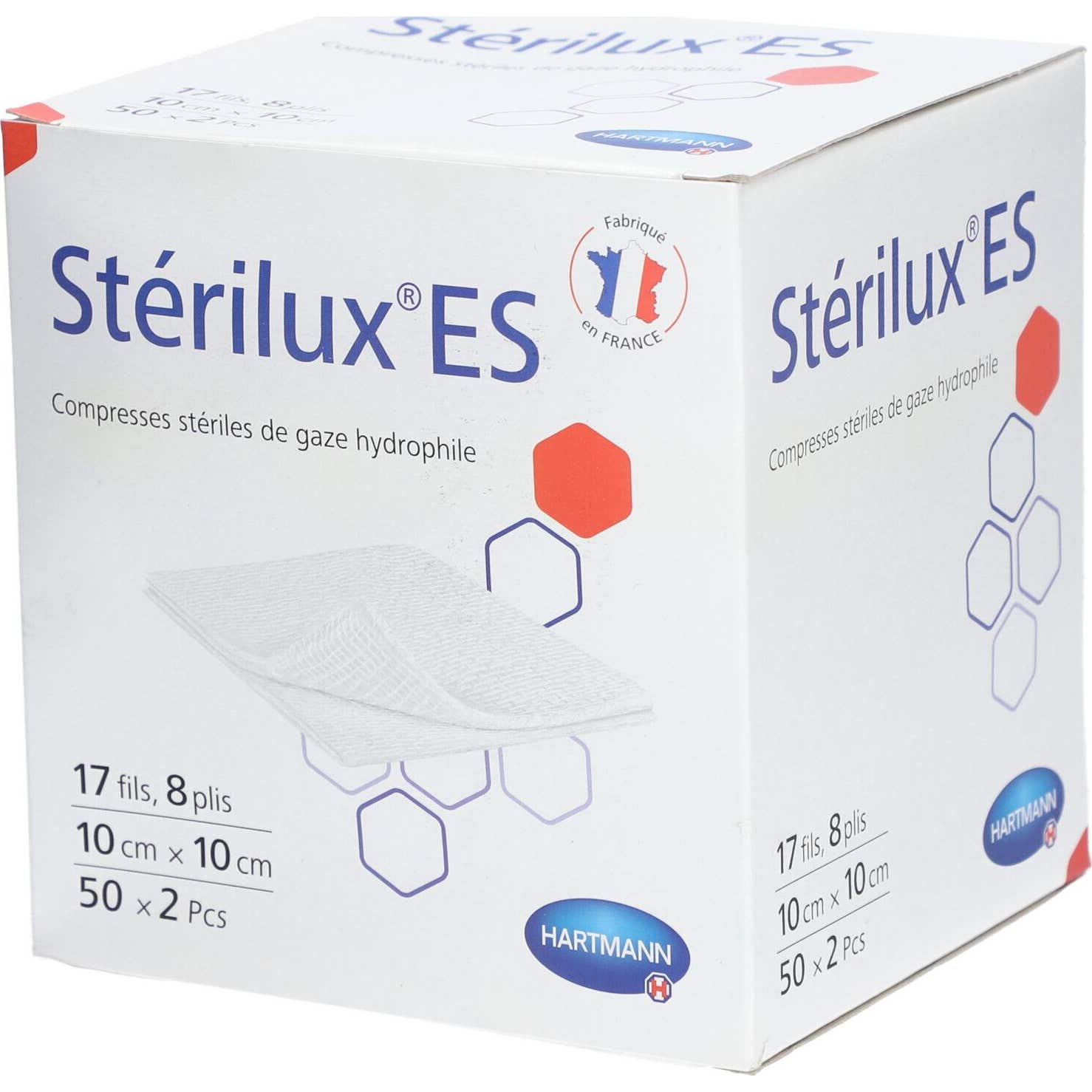 Stérilux Es Compresa Estéril Gasa 10x10cm 2x50uds