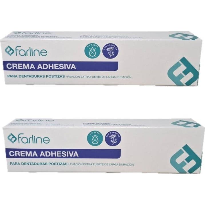 Farline Crema Adhesiva Prótesis Dental 2x40g