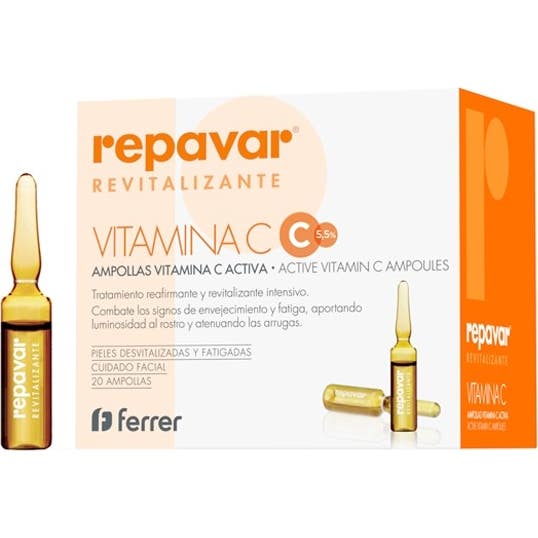 Repavar® Revitalisante Vitamine C 5,5 % 20 Ampoules 15ml