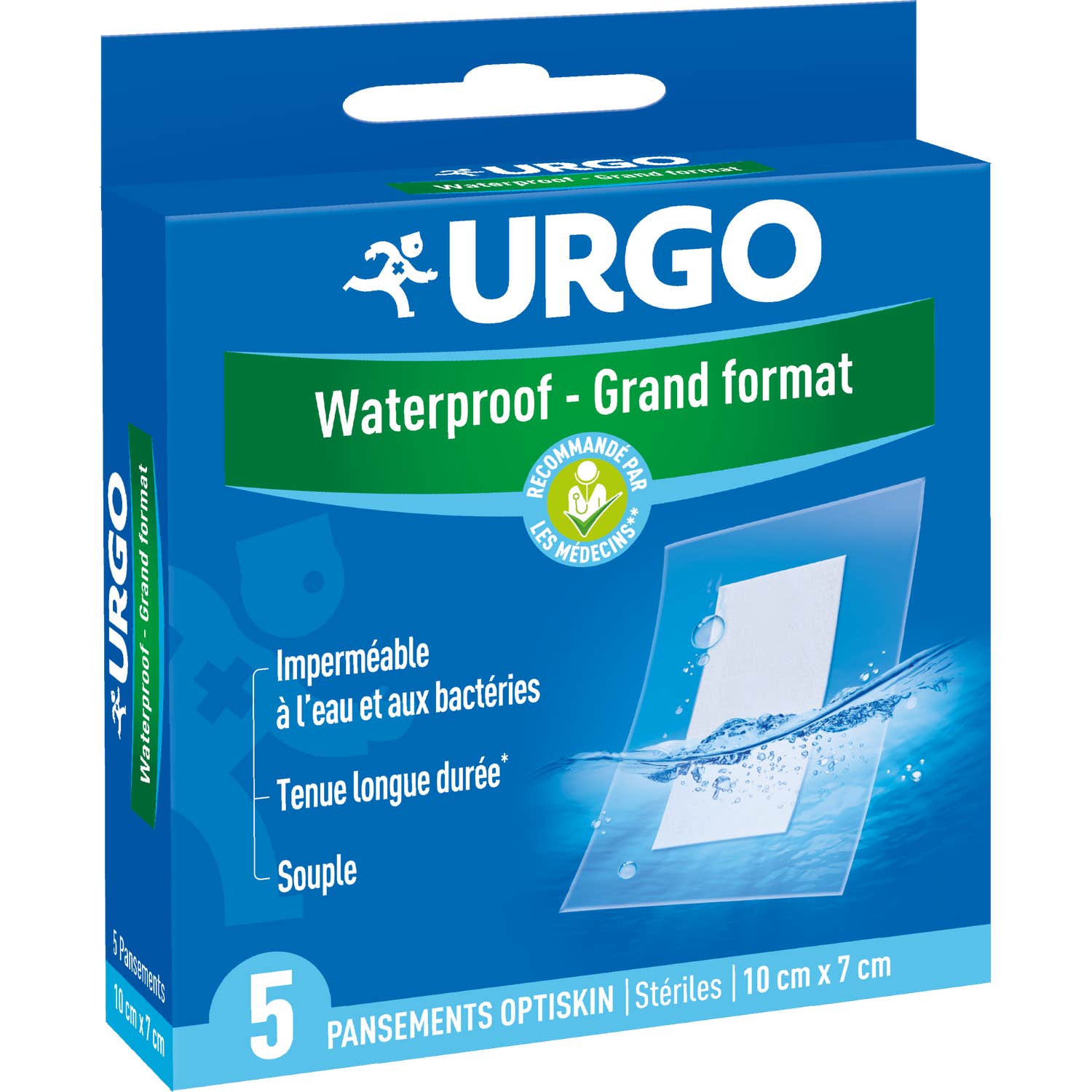Urgo Waterproof Grand Format 5 Pansements