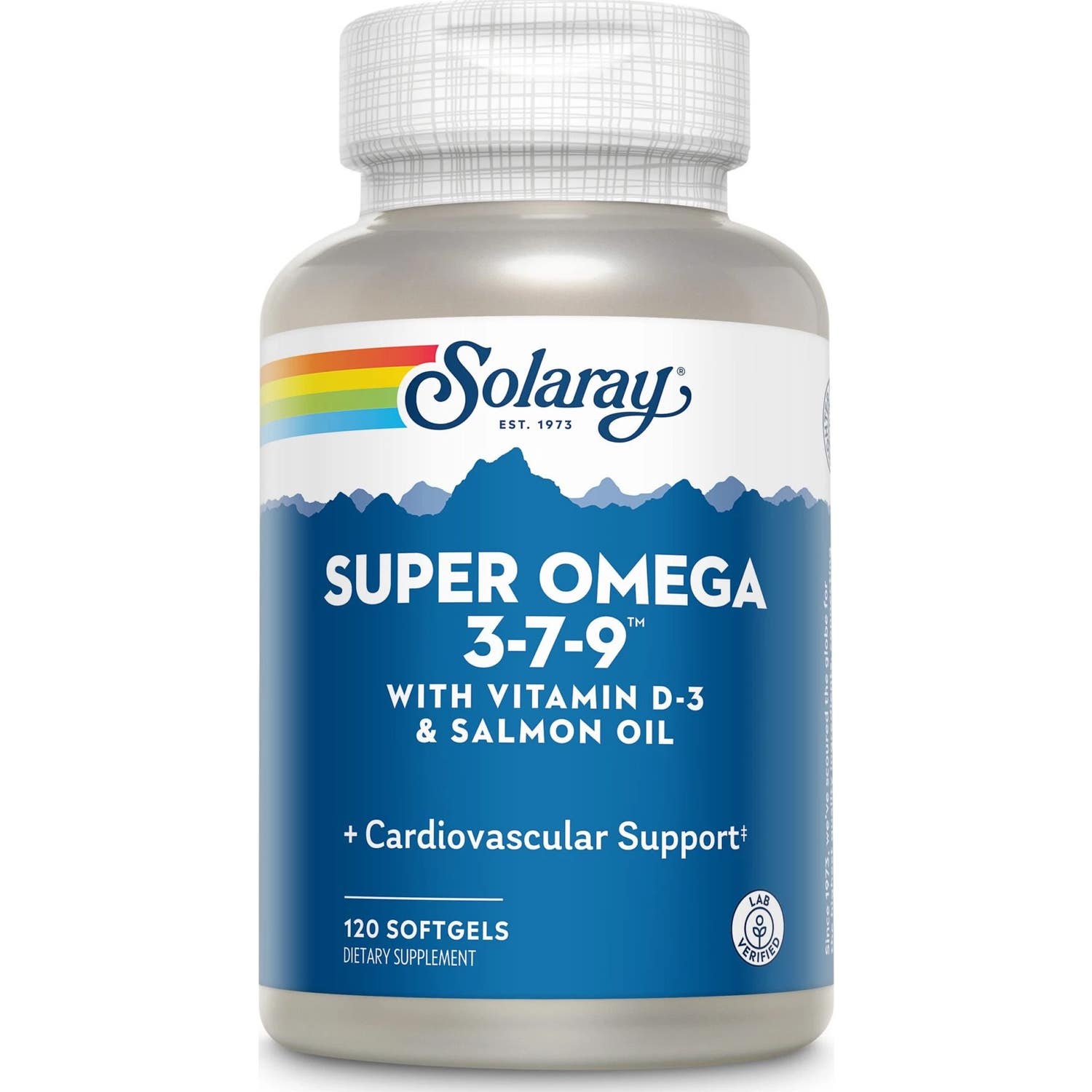 Solaray Super Omega 3-7-9 + Vitamine D3 120 perles