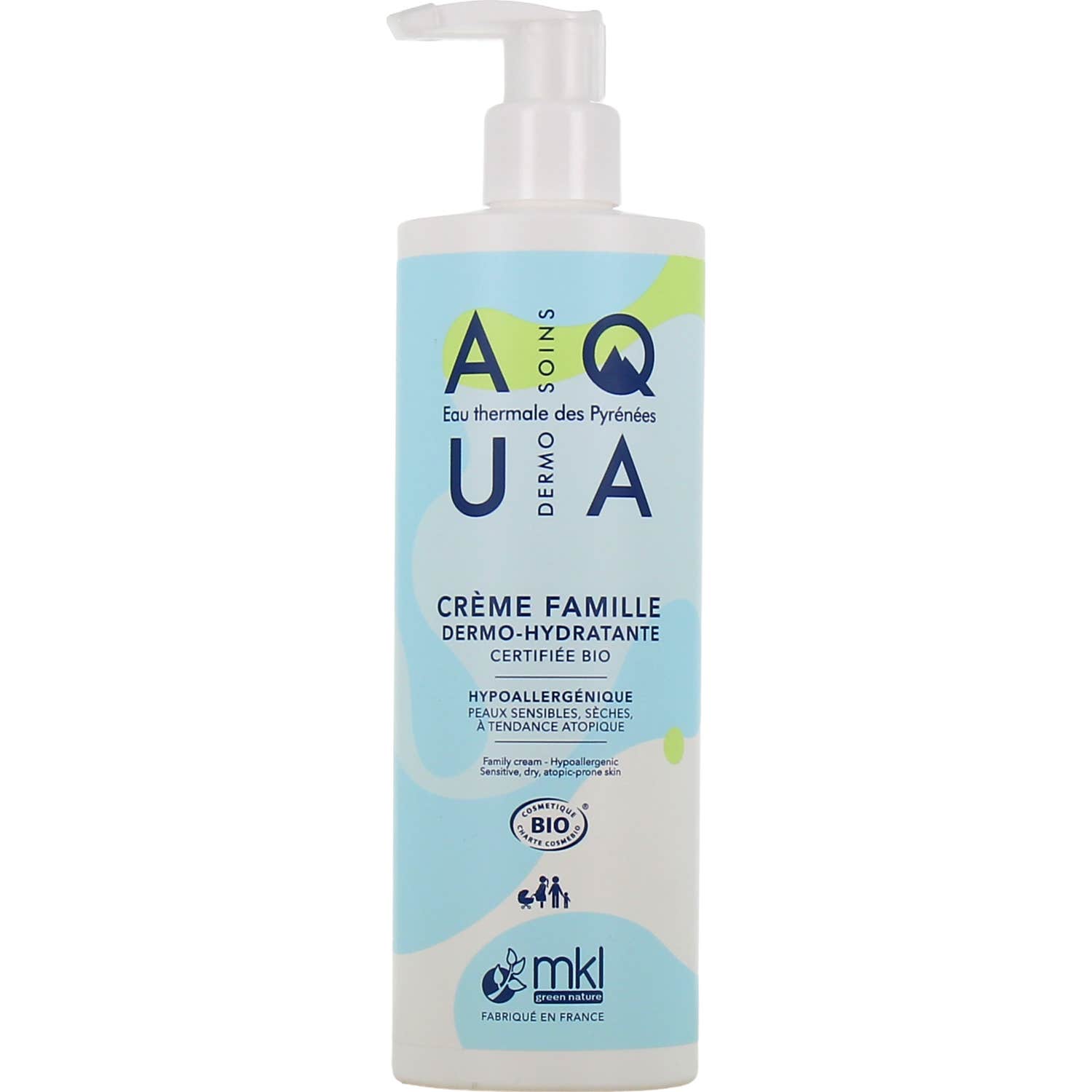 Mkl Aqua Crème Famille Dermo Hydratante 400ml