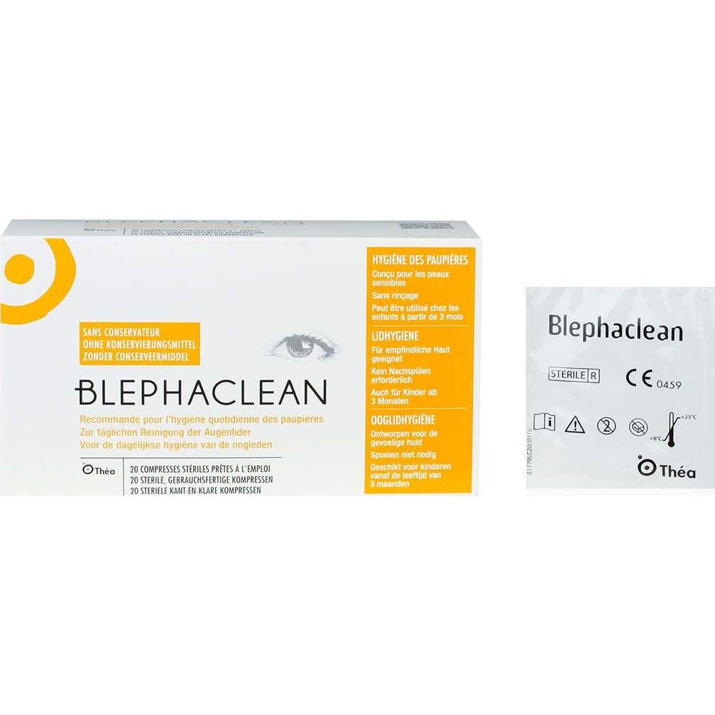 Blephaclean Compresses Hygiène des Paupières 20 unités