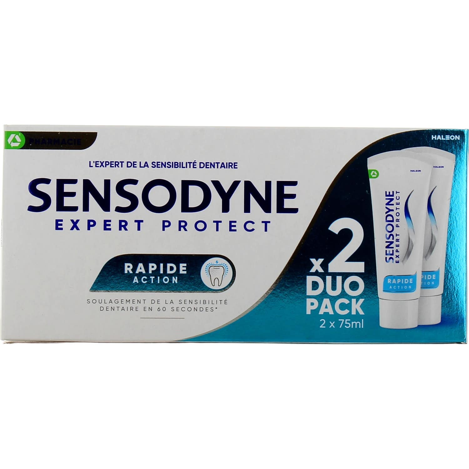 Sensodyne Rapide Action Menthe 2x75ml