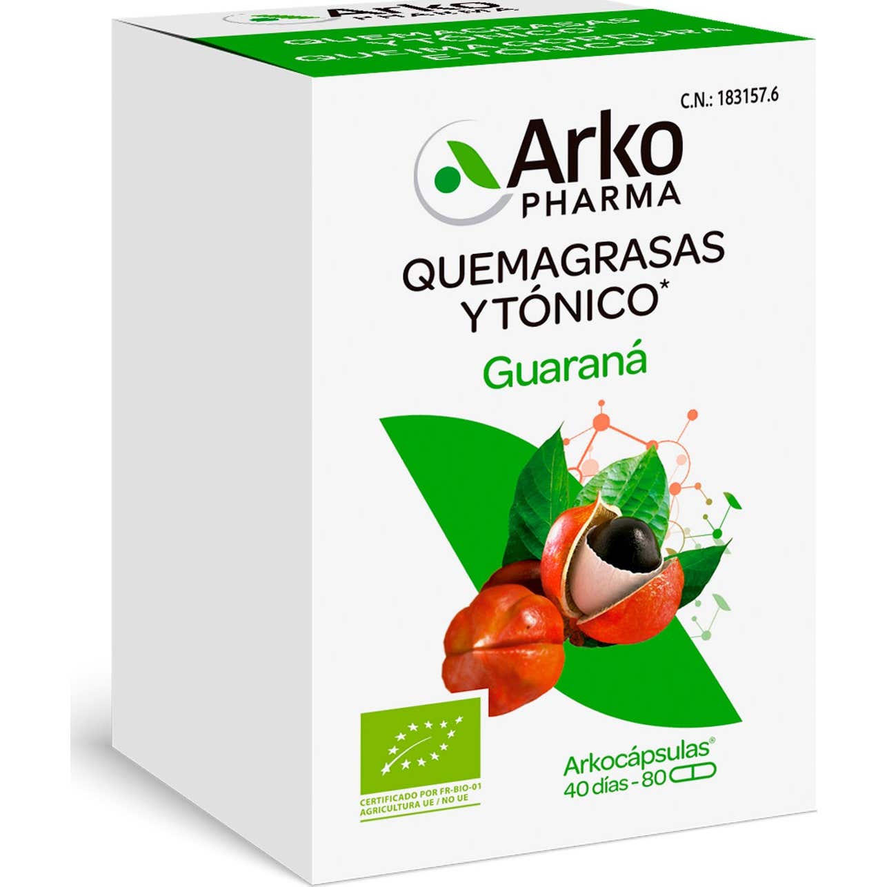Arkopharma Arkogélules Guaraná Bio 80caps