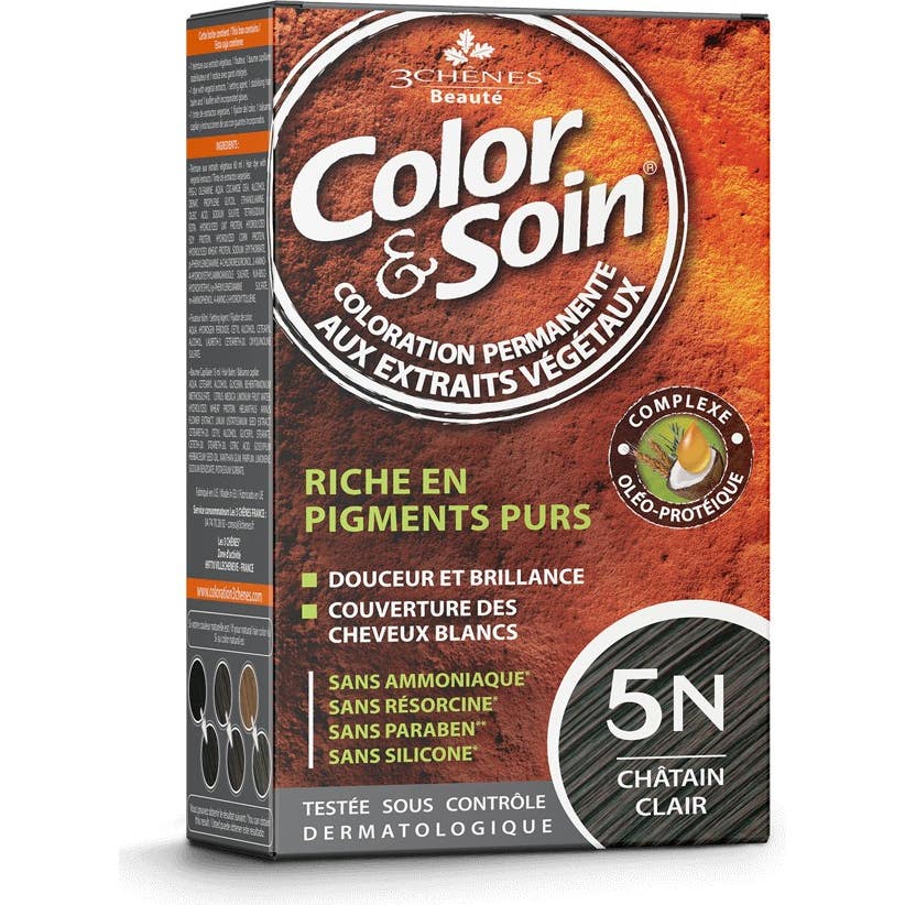 3 Chênes Color & Soin Coloration Permanente Châtain Clair 5N