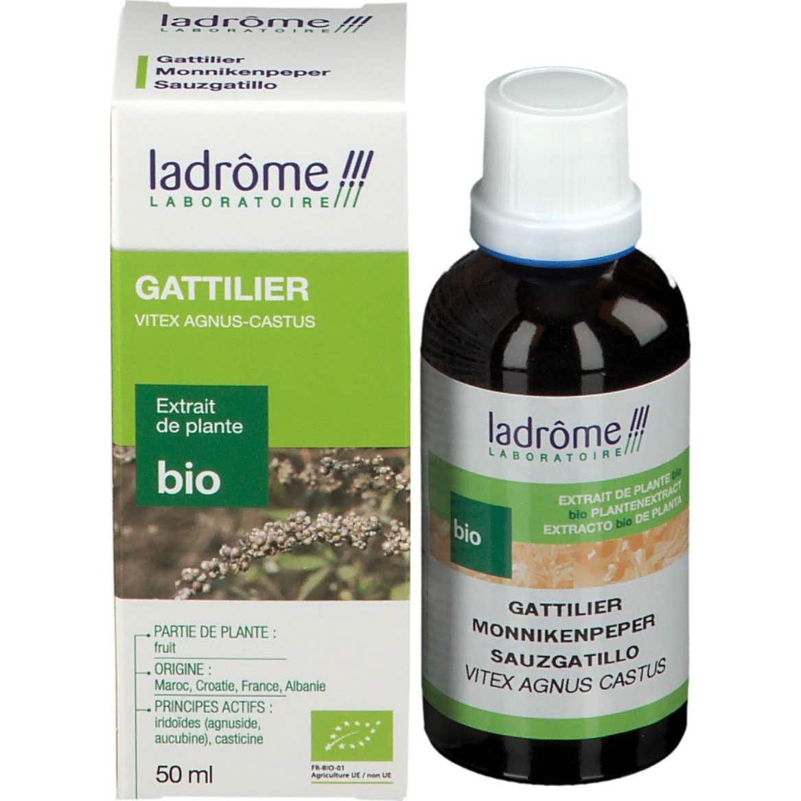 Ladrôme Gattilier Extrait de Plante Fraîche 50ml