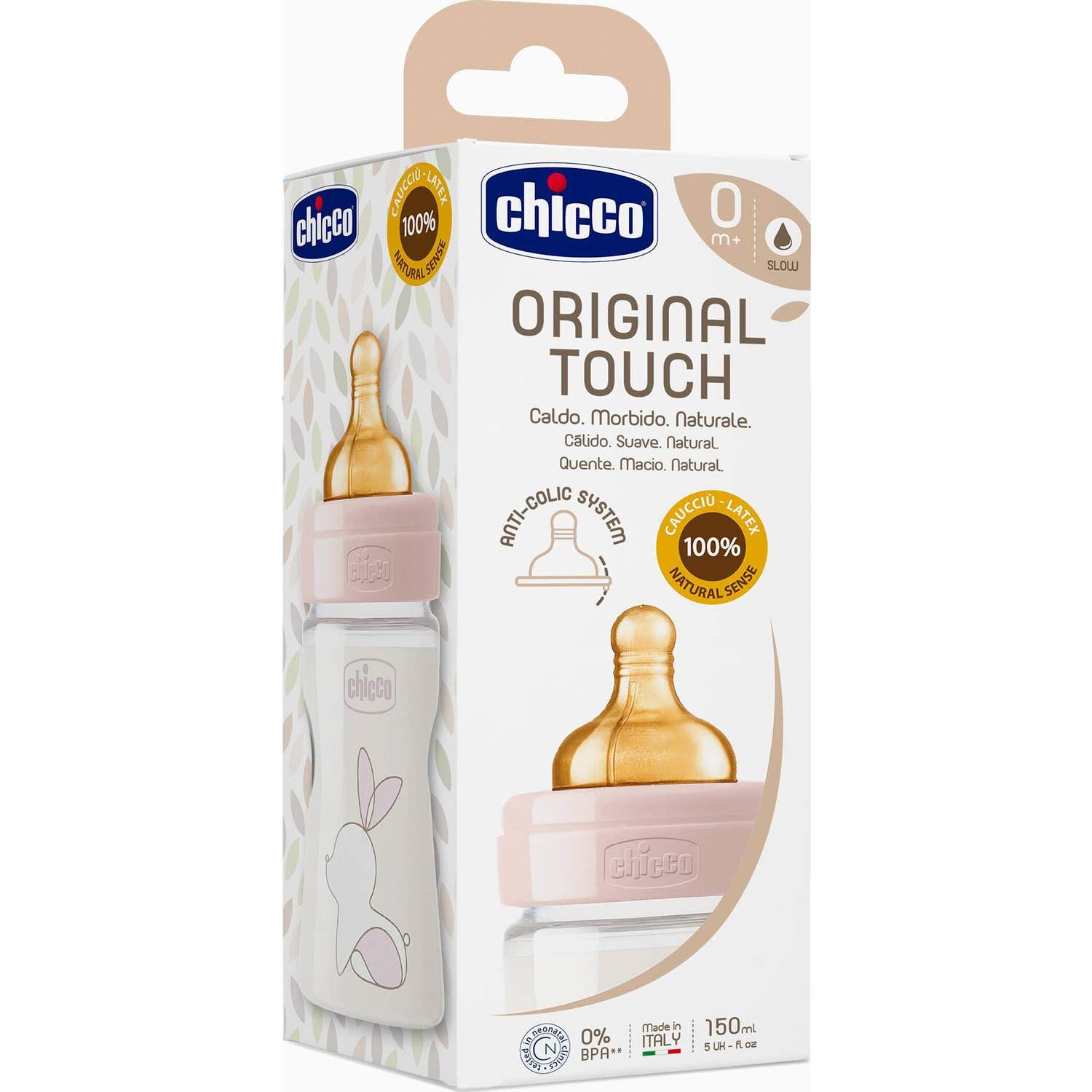 Chicco Biberon Original Touch Rosa 0m 150ml 1ud