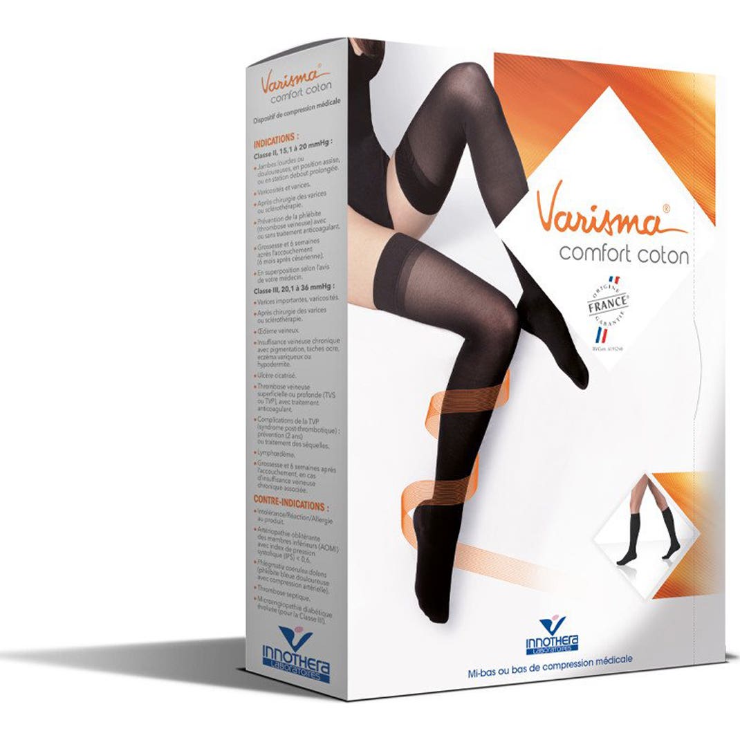 Varisma Comfort Coton C3 Bas Autofix Naturel C4 1 Paire