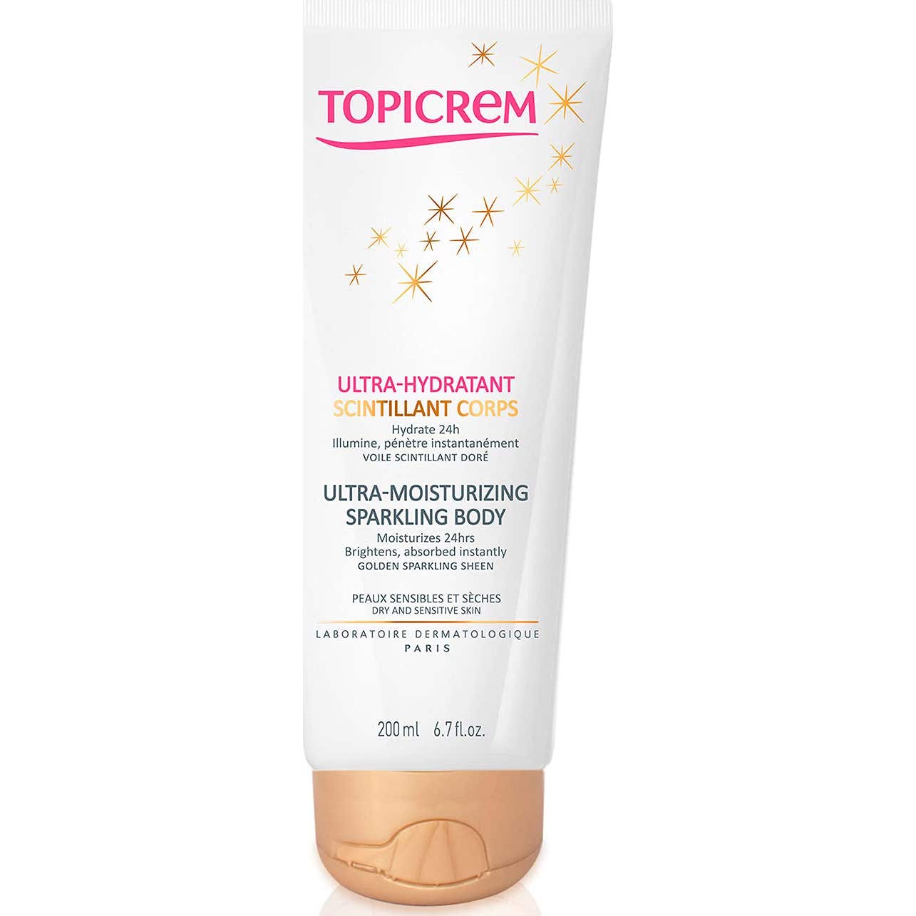 Topicrem Peaux Sensibles UltraHydratant Scintillant Corps 200ml