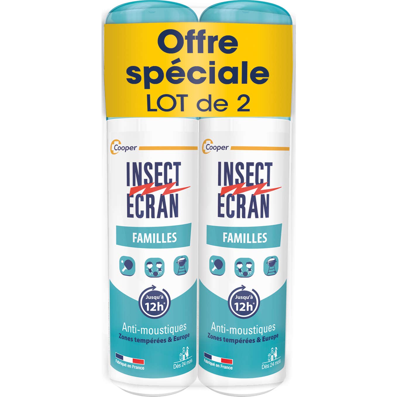 Insect Écran Anti-Moustiques Familles 2x100ml