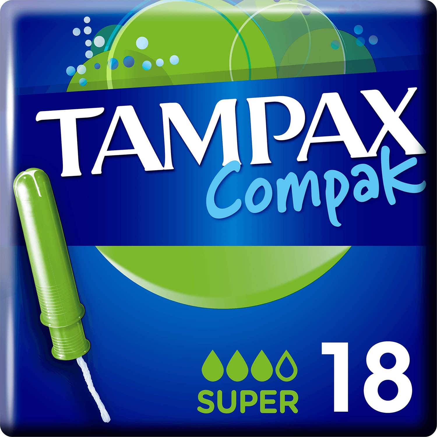 Tampax Compak Super 18 Vert
