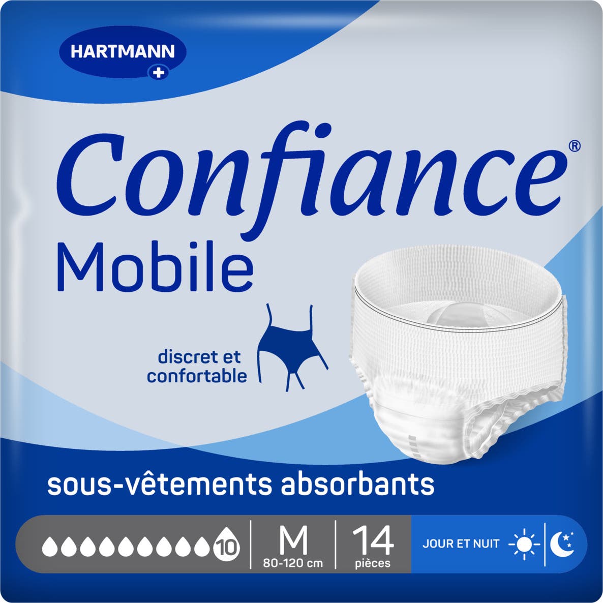 Hartmann Confiance Mobile 10 Gouttes M 14 Sous-Vêtements Absorbants