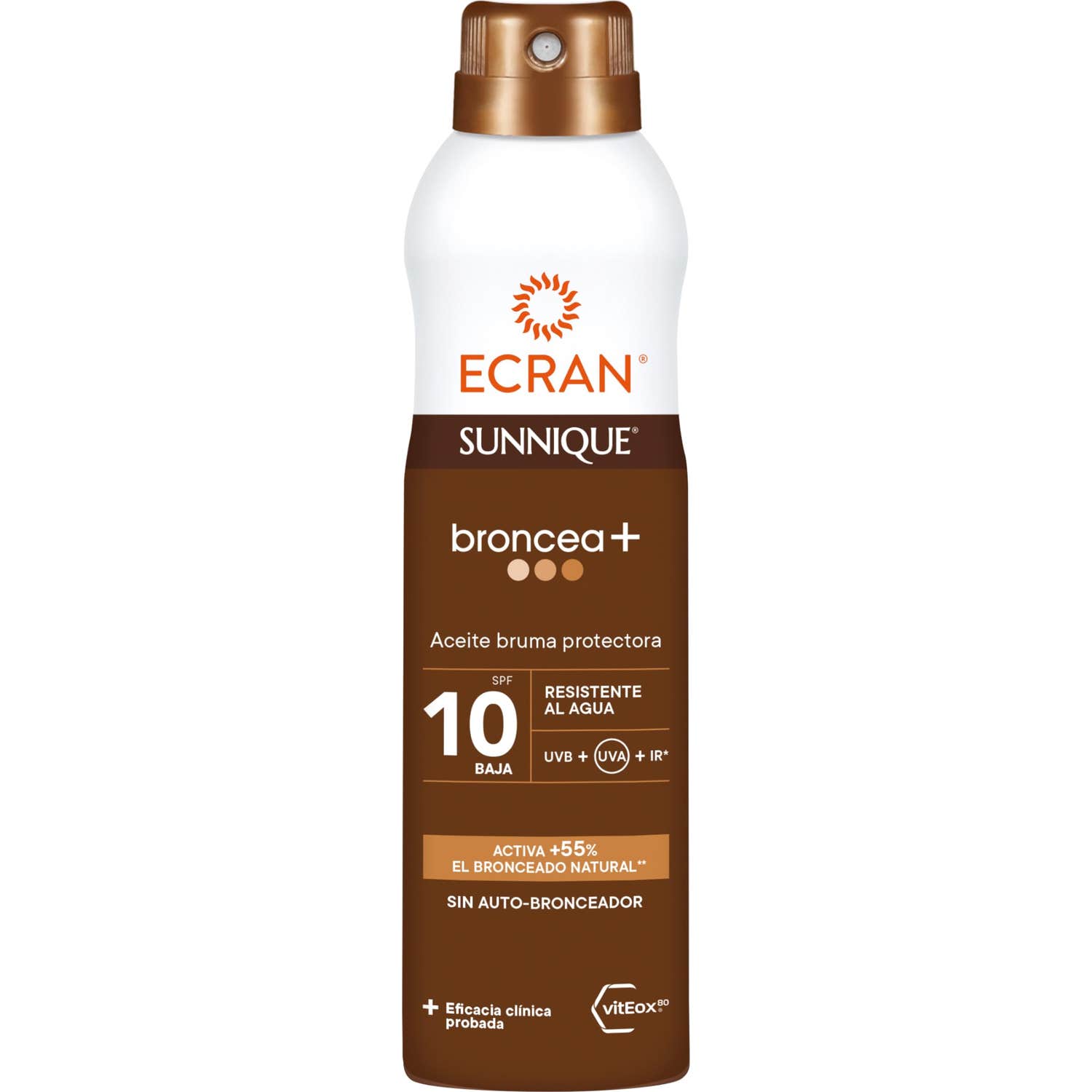 Ecran Sunnique Broncea+ Oil Mist Spf10 250ml