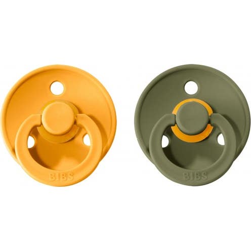 Bavoirs Duo Latex Sucette Honey Bee Olive 6-18M 2uds