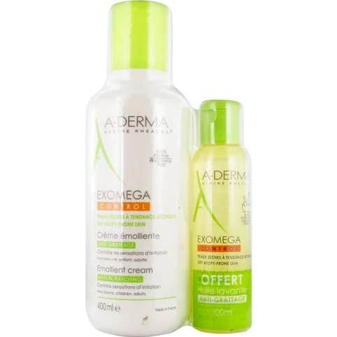 A-Derma Exomega Control Baume Émollient + Huile Lavante Émolliente
