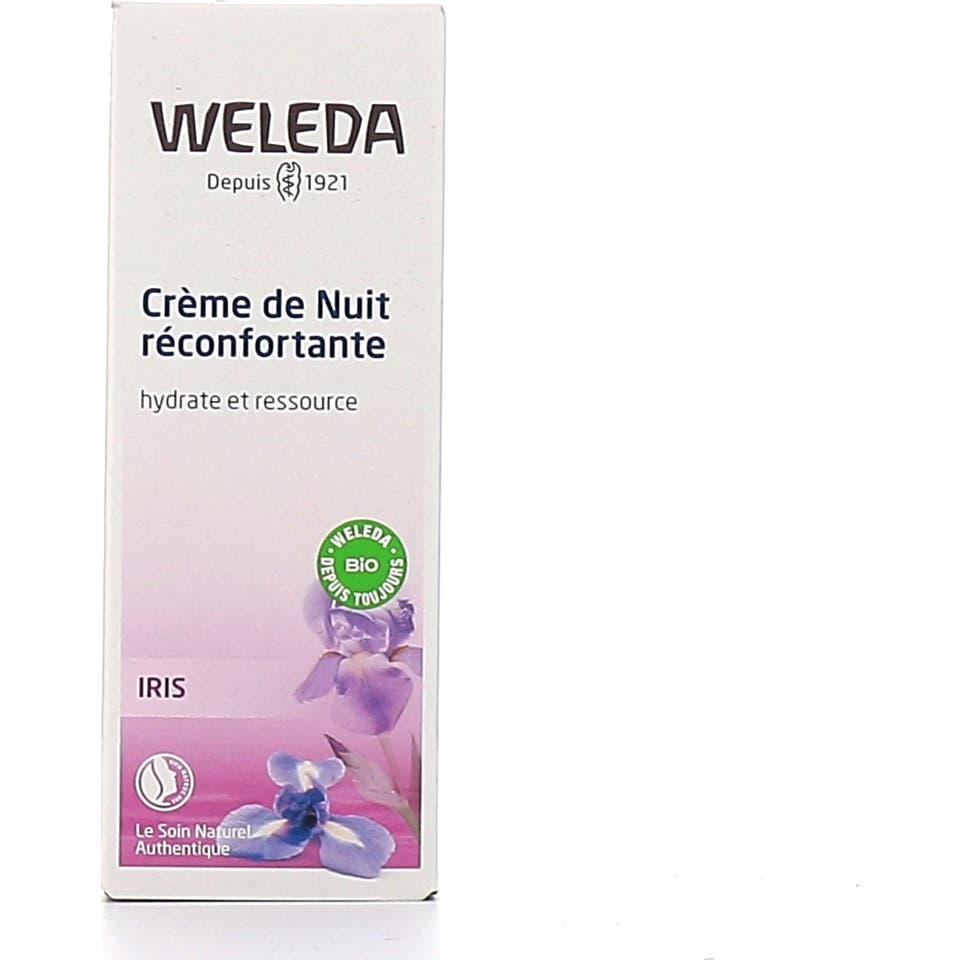 Weleda Crème Nuit Hydratant Réconfortant Iris Visage 30ml