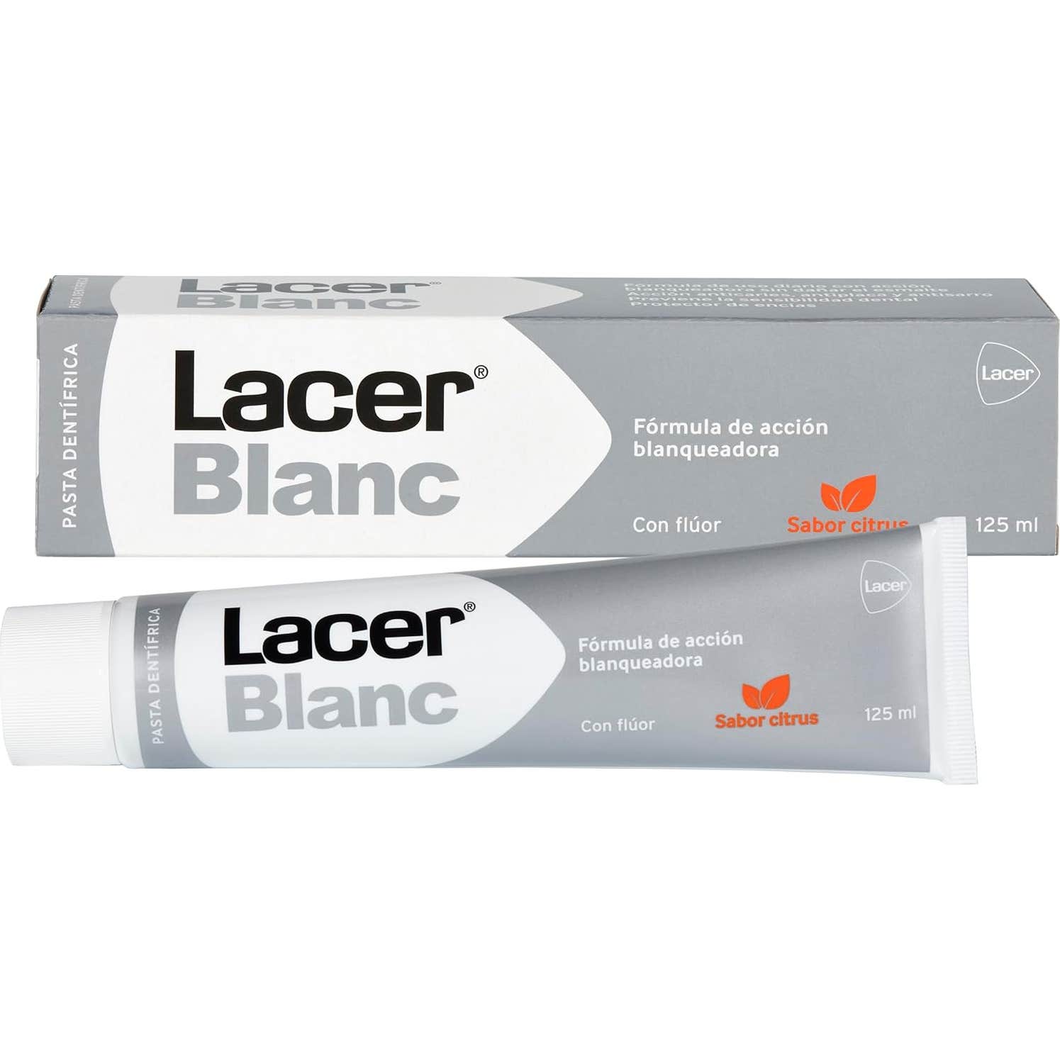 Lacer Blanc dentifrice blanchissant aux agrumes 125ml