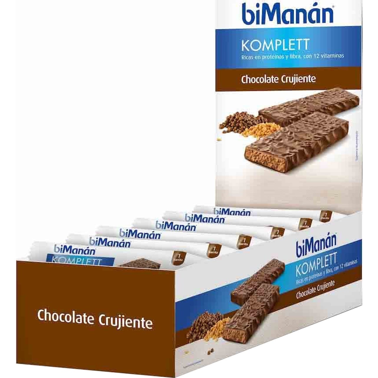 biManan Komplett Barres Chocolat Croquant 24 unités