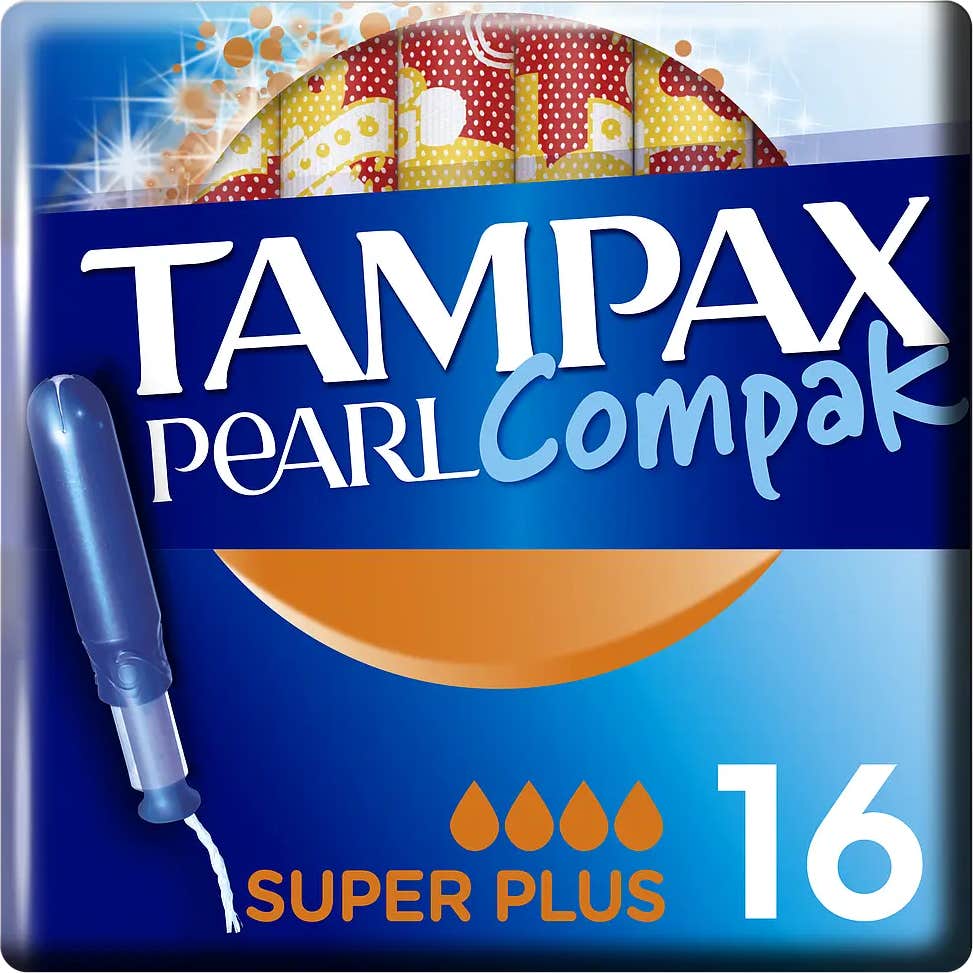 Tampax Pearl Compak Super Plus Tampons 16 pièces