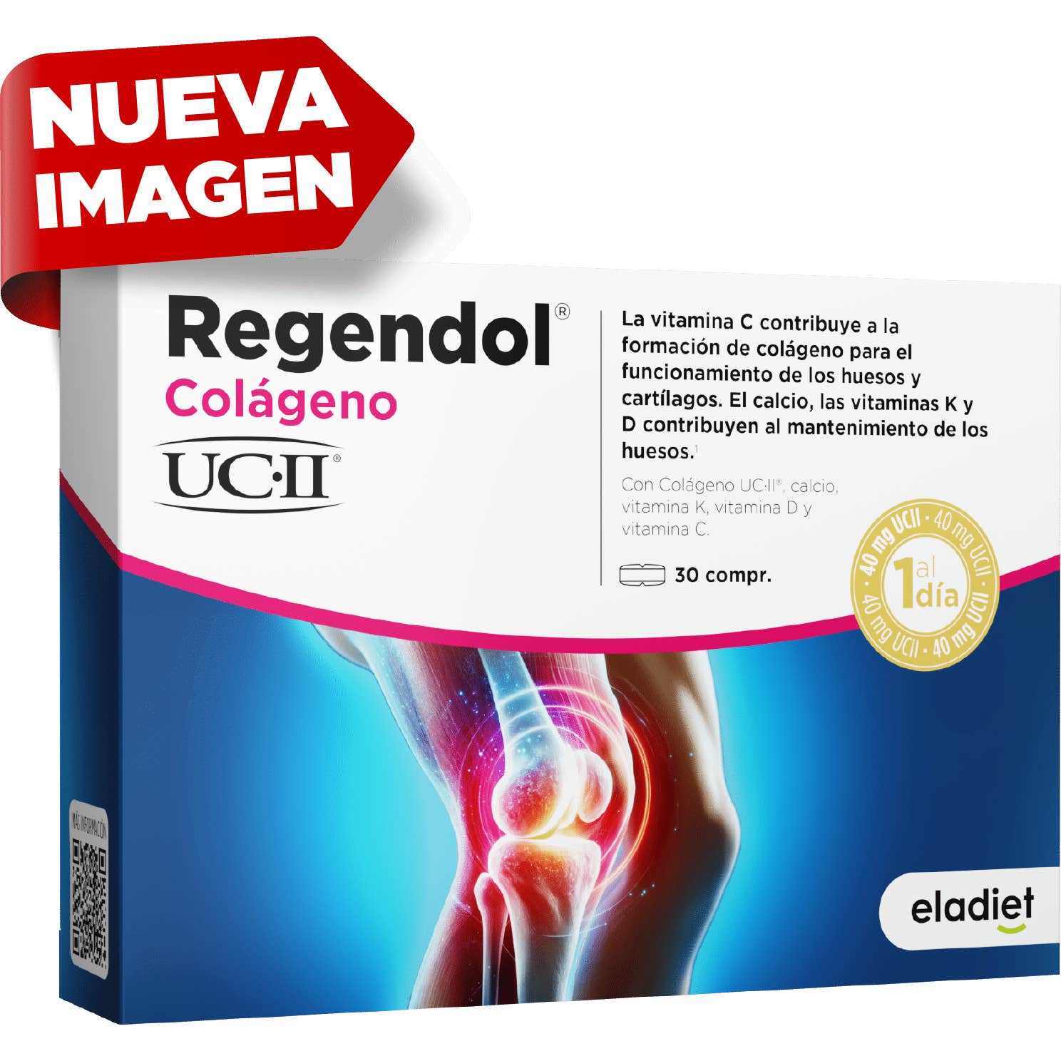 Eladiet Regen & Dol Uc Ii 40mg 30comp - Para Articulaciones y Huesos-image