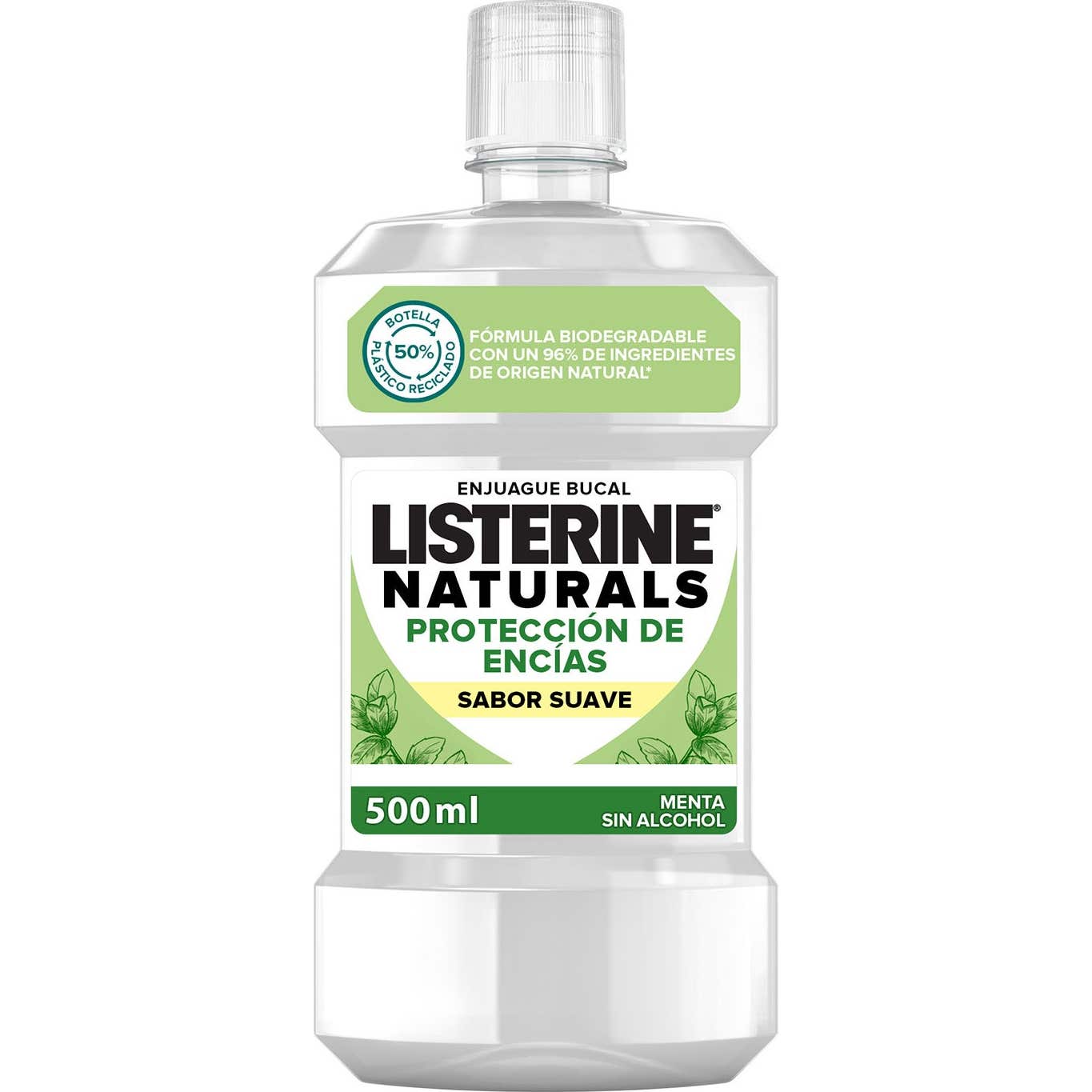 Listerine Naturals Protection Gencives Goût Plus Léger 500ml