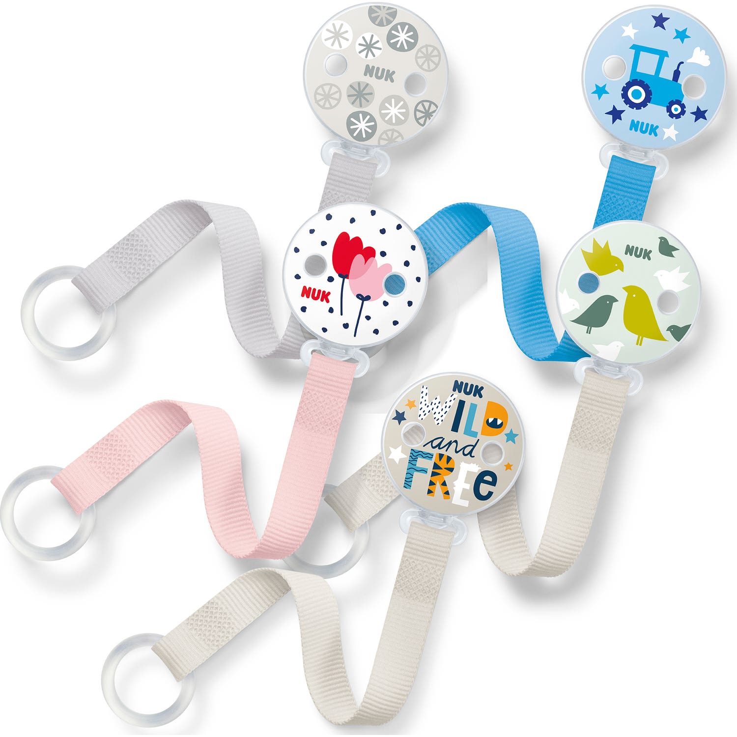 Nuk duo 1u support de courroie de sucette 1u