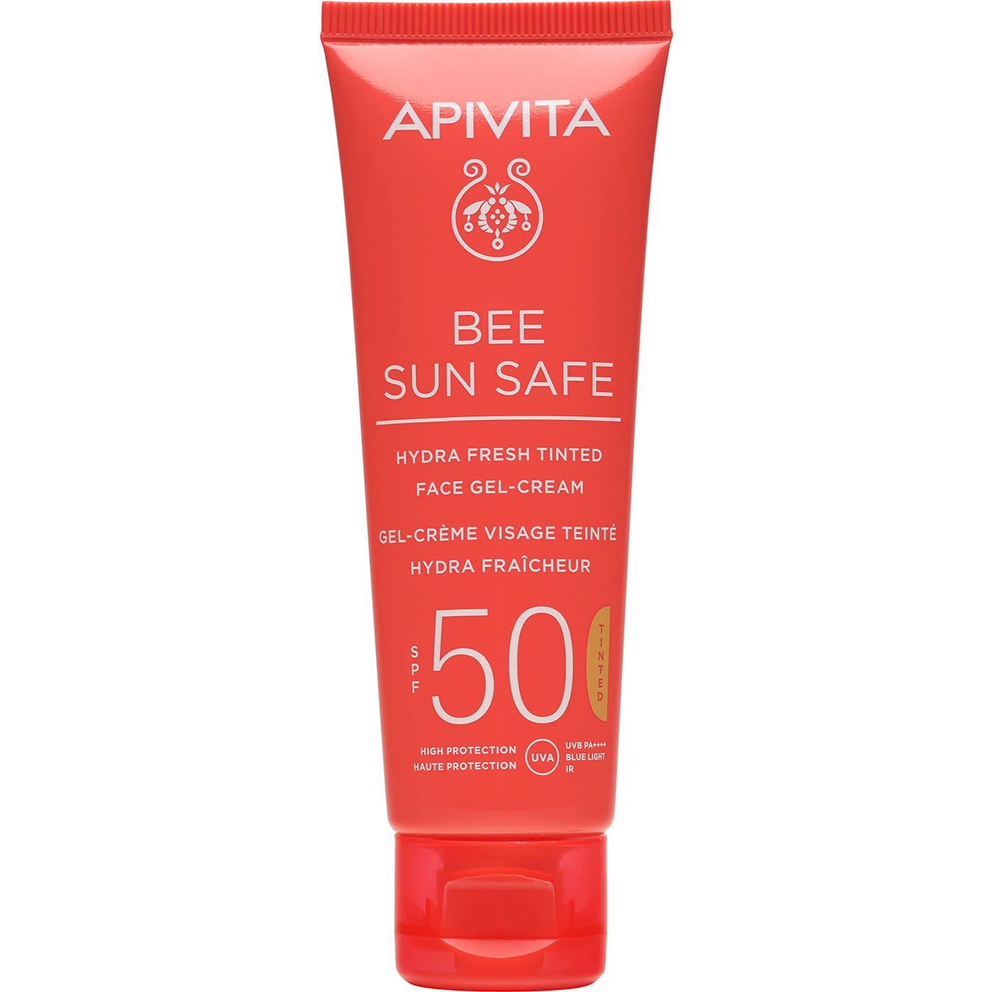 Apivita Bee Sun Safe Hydra Fresh Gel-Crème Visage Teinté SPF50 50 ml