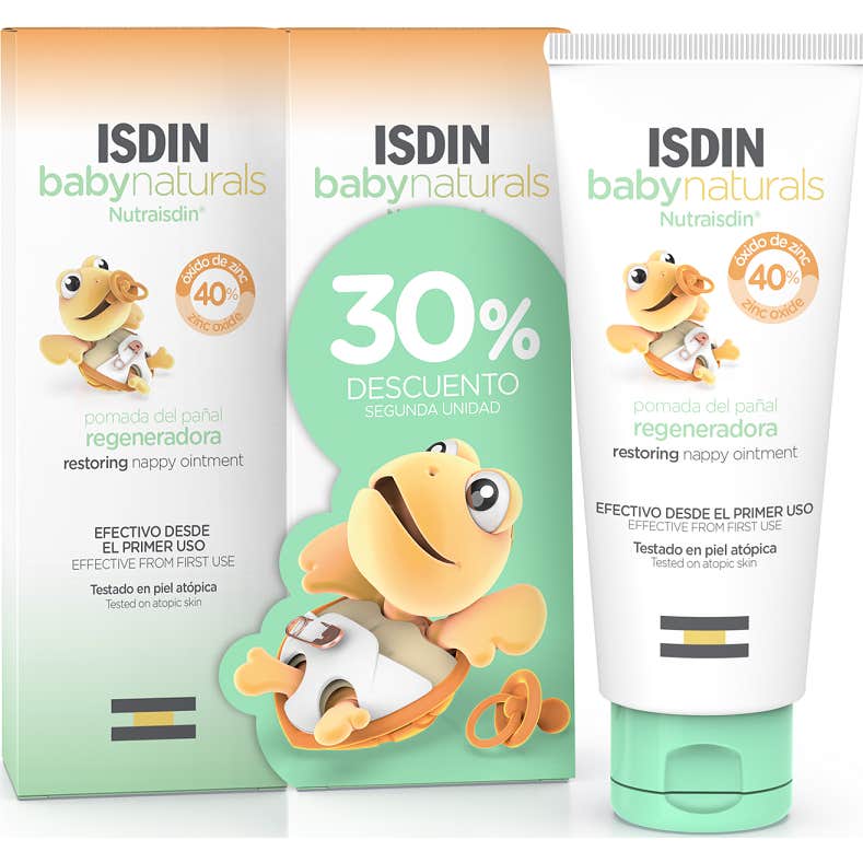 Isdin Baby Naturals Pommade réparatrice Zn40 2x100ml