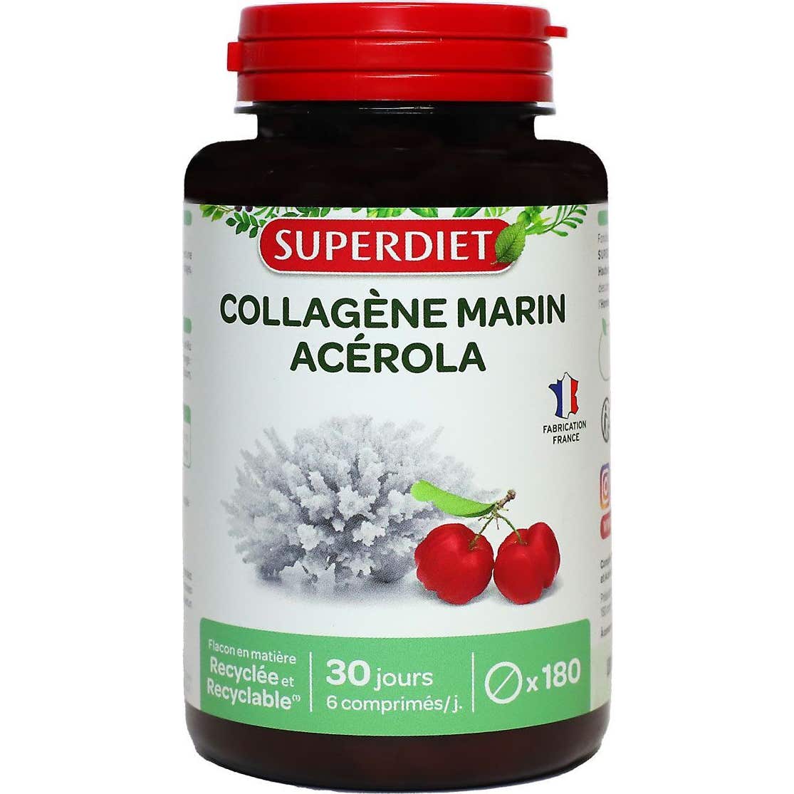 Super Diet Collagène Marin + Vitamine C 180 comprimés