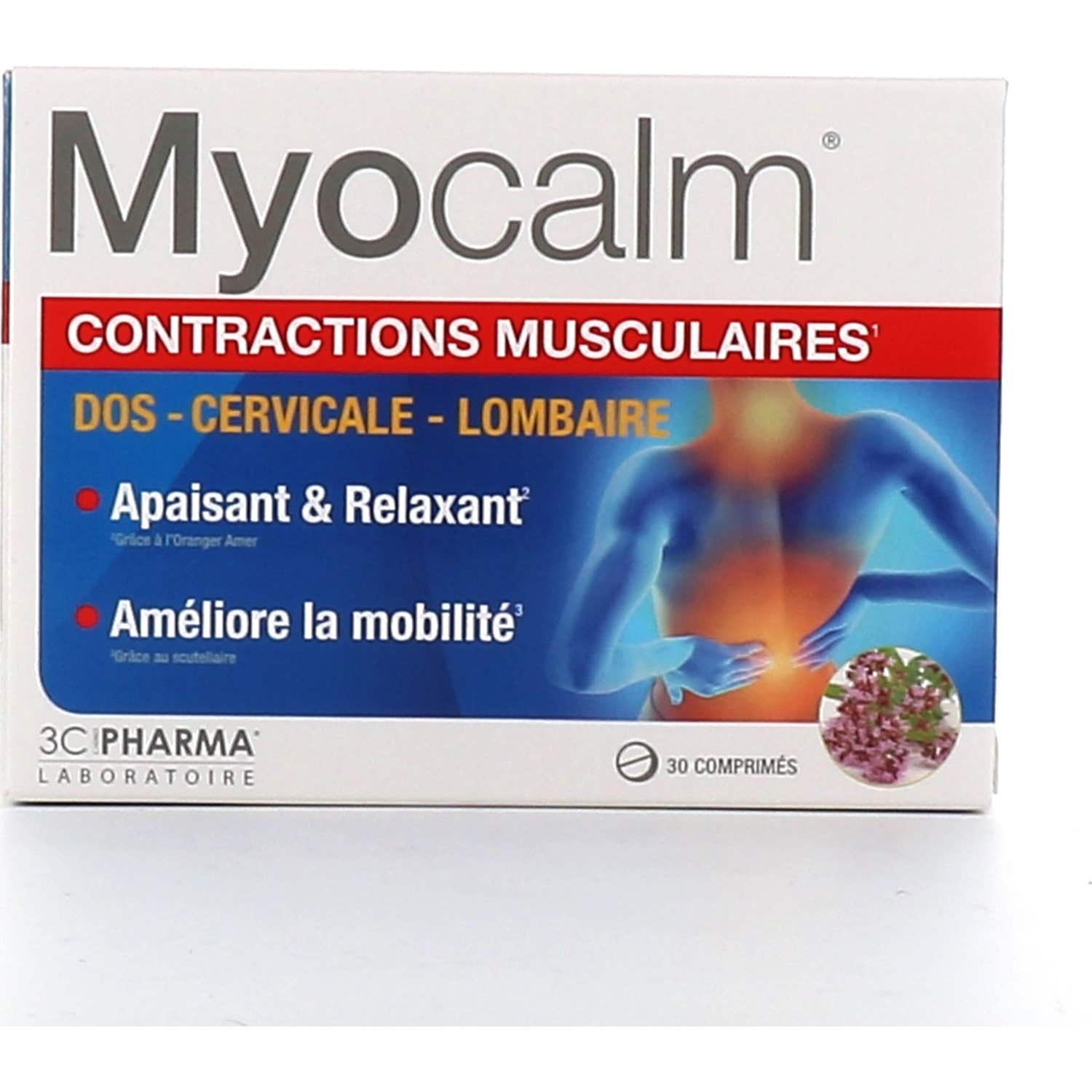 3C Pharma Myocalm Contractions Musculaires 30 Comprimés