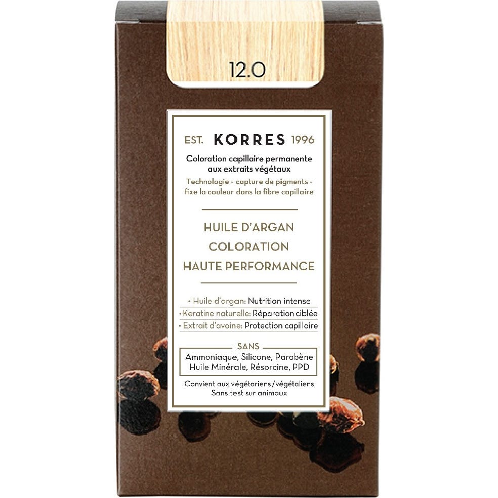 Korres Huile d'Argan Coloration 12.0 Spécial Blond 50ml