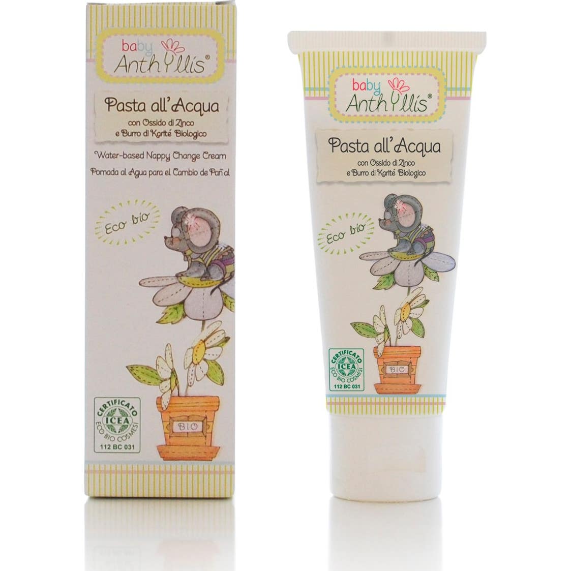 Anthyllis Pâte à base d'eau pour le change des bébés 75ml