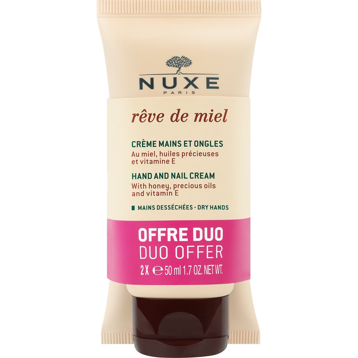Nuxe Rêve De Miel Crème Mains Et Ongles 2x50ml
