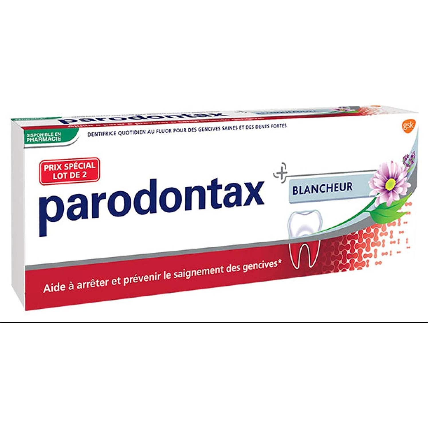 Parodontax Dentífrico Blancheur Flúor 2x75ml