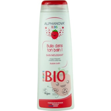 Alphanova Kids Bain Moussant Bio Bulle Dans Ton Bain Fraise 250ml