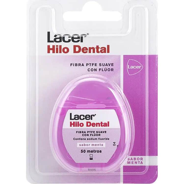 Lacer fil dentaire extra doux avec fluorure et triclosan 50m 1ud