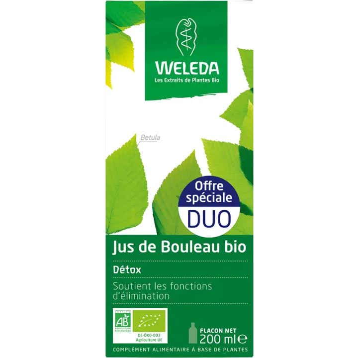 Weleda Pack Détox Jus de Bouleau Bio 2x200ml