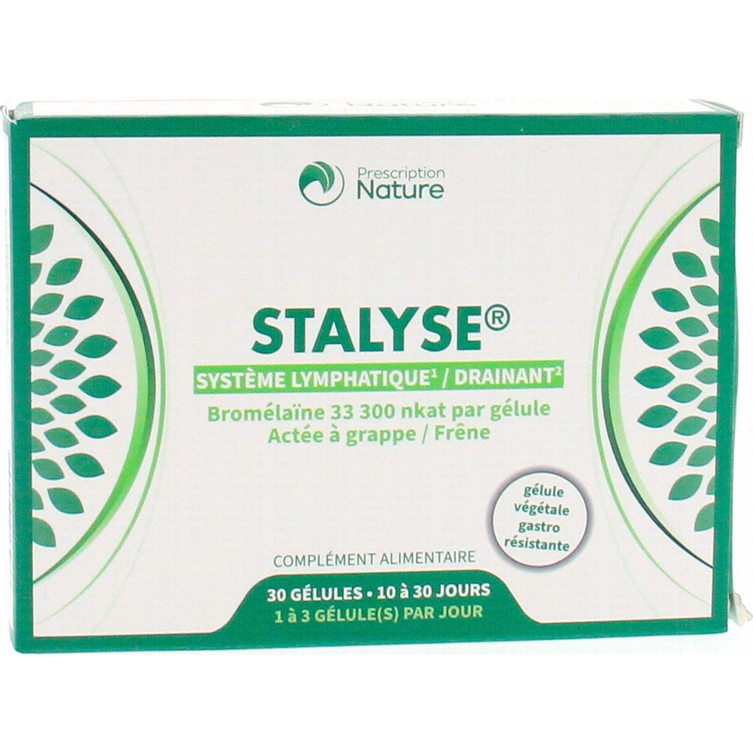 Prescription Nature Stalyse 30 Gélules