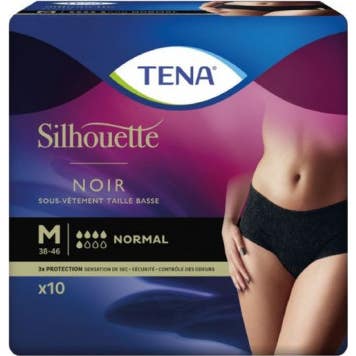 Essity Tena Silhouette Norm Noir Med X10