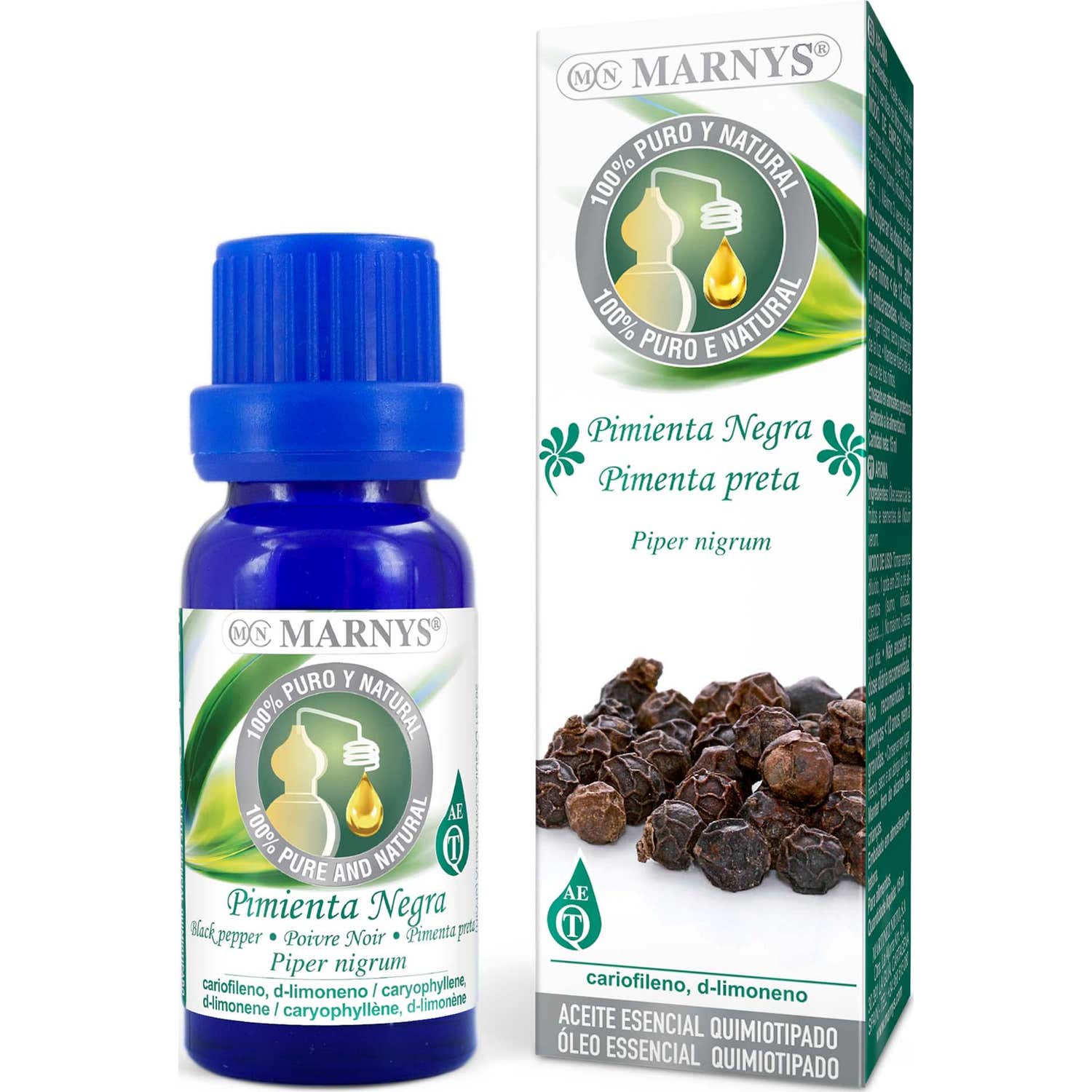 Marnys Huile Essentielle Alimentaire Poivre Noir 15ml