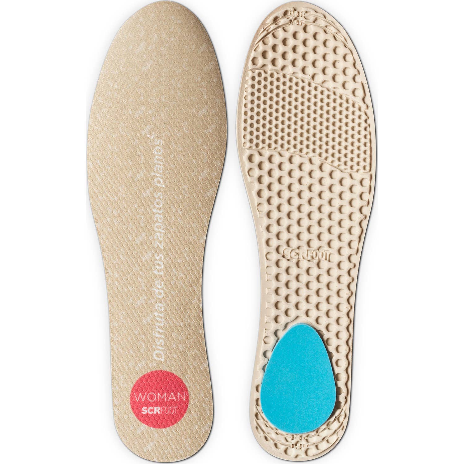 Scrfoot Woman Insoles Flat Shoes 1 Pair