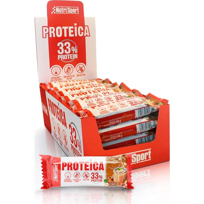 Nutrisport Pack Barre Protéinée Noisette Praline 24x44g
