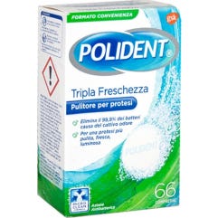 Polident Triple Fresch 66Cpr