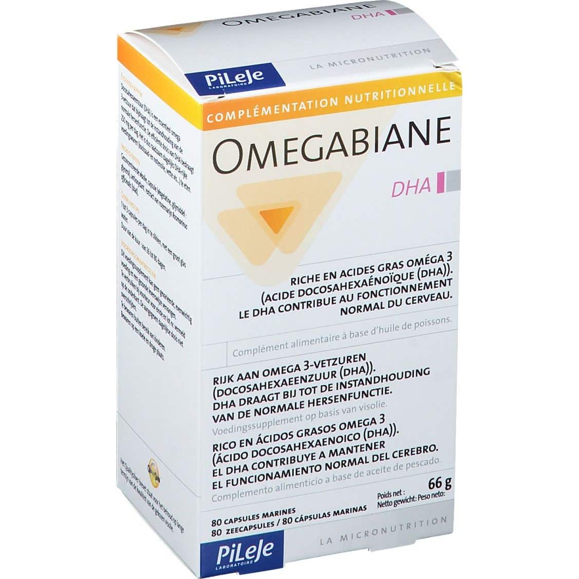 PiLeJe Omegabiane DHA 80 Capsules