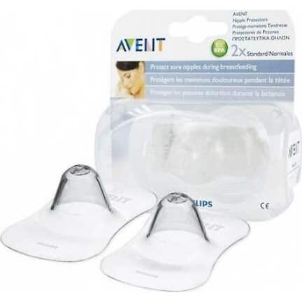 Protecteur de tétine en silicone Avent mini taille S 2uds