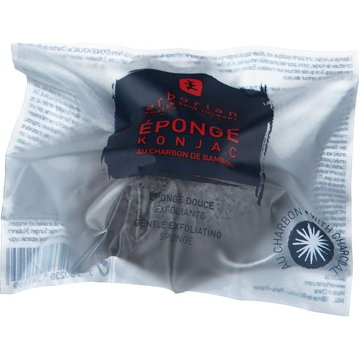 Erborian Eponge Konjac au Charbon de Bambou Visage & Corps