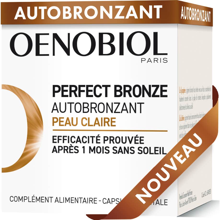 Oenobiol Perfect Bronze Autobronzant Peau Claire 30 Capsules
